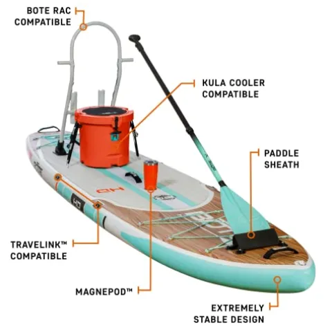 BOTE HD Aero Inflatable Stand Up Paddle Board Classic Cypress