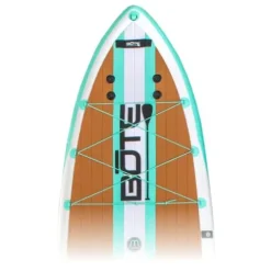 BOTE HD Aero Inflatable Stand Up Paddle Board MAGNEPod Compatible Blow Up iSUP – 11 FT 6 in – Full Trax Seafoam