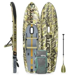 BOTE Rackham Aero Inflatable Fishing Paddle Board 12’4″ Verge Camo