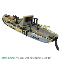 BOTE Rackham Aero Inflatable Fishing Paddle Board 12’4″ Verge Camo