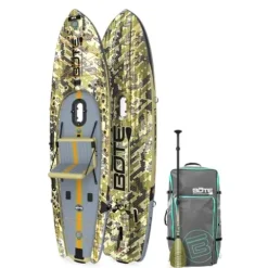 BOTE Rackham Aero Inflatable Fishing Paddle Board 12’4″ Verge Camo