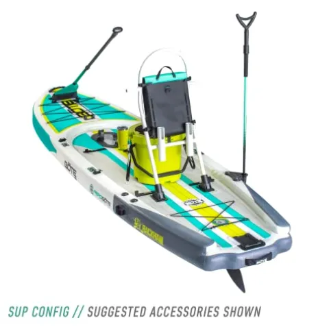 BOTE Rackham Aero Inflatable Stand Up Fishing Paddle Board Full Trax Jade