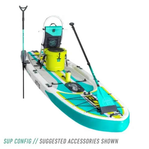 BOTE Rackham Aero Inflatable Stand Up Fishing Paddle Board Full Trax Jade