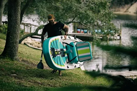 BOTE Rackham Aero Inflatable Stand Up Fishing Paddle Board Full Trax Jade