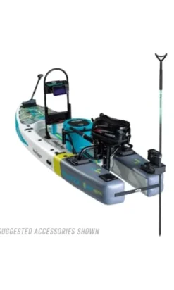 BOTE Rover Aero 12 FT 6 in Inflatable Micro Skiff BugSlinger Silver King