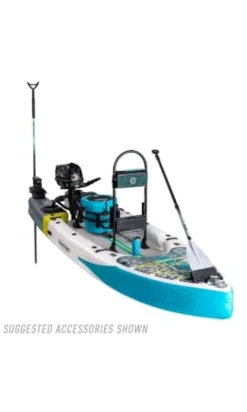 BOTE Rover Aero 12 FT 6 in Inflatable Micro Skiff BugSlinger Silver King