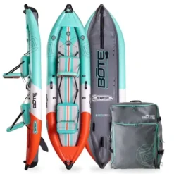 BOTE Zeppelin Aero 12 FT Inflatable Kayak Package Classic Seafoam