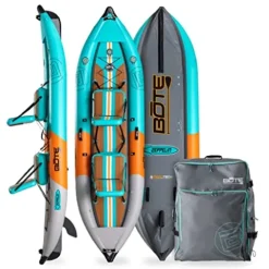 BOTE Zeppelin Aero 12 FT Inflatable Kayak Package Native Aqua
