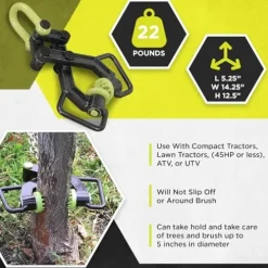 Brush Grubber Xtreme Tree Stump Puller Tool with Rugged Handles & Steel Construction