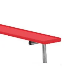 BSN 21″ Permanent Bench Without Back Red