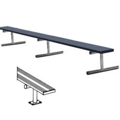 BSN Surface Mount Bench Without Back 21″ Dark Green