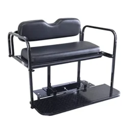 Buggies Unlimited Club Car Precedent Golf Cart Rear Flip Seat Kit Black
