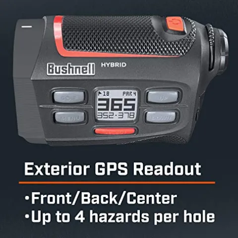 Bushnell Hybrid Golf Laser Rangefinder + GPS Black