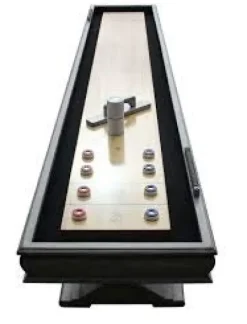 BWP Montecito Shuffleboard Table Driftwood Multicolor