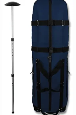 CaddyDaddy First Class Premium Soft-Sided Travel Cover Blue w/North Pole