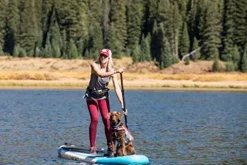 California Board Company 132 Current Inflatable Stand Up Paddle Board Blue/White/Black