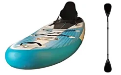California Board Company 132 Current Inflatable Stand Up Paddle Board Blue/White/Black