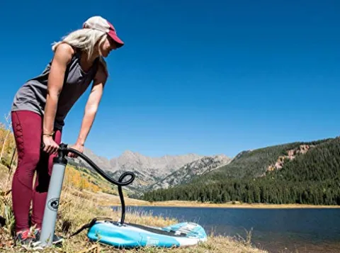 California Board Company 132 Current Inflatable Stand Up Paddle Board Blue/White/Black