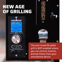 Camp Chef 24 in. WIFI SmokePro SG Pellet Grill & Smoker Black