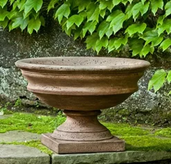 Campania International Newberry Urn Aged Limestone Finish
