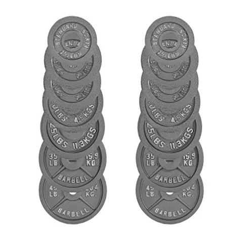 CAP Barbell 300 Pound Olympic Set Grey