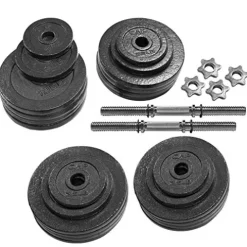 CAP Barbell Adjustable Dumbbell Weight Set Black 200 LB Pair