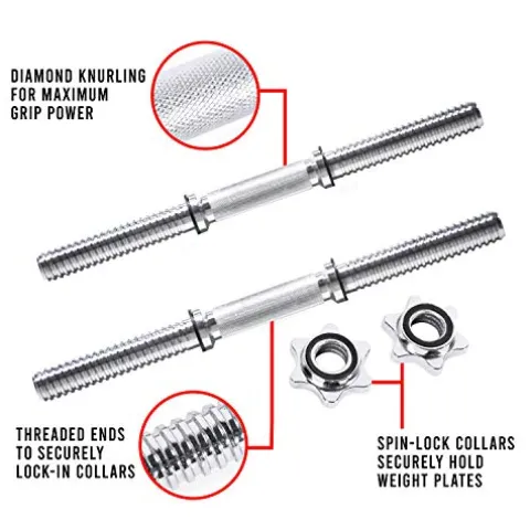 CAP Barbell Adjustable Dumbbell Weight Set Black 200 LB Pair