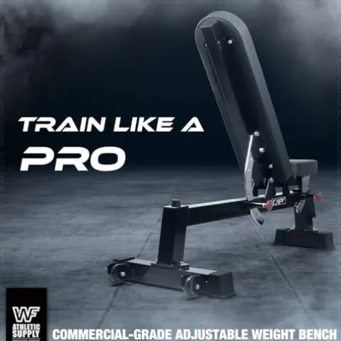 CAP Barbell Commercial Grade Weight Bench Flat/Incline/Decline Utility Exercise Olympic Workout Bench Black