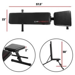 Cap Barbell 150-Pound Dumbbell Set with 24-Inch White Rack & Adjustable Bench Bundle