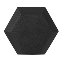 CAP Barbell Rubber Coated Dumbbell Set with Storage Rack (150-Pound) Black