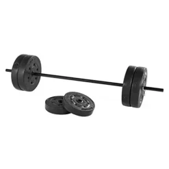 CAP Strength Standard Bench with 100 lb Weight Set, Leg Developer, Flat Black