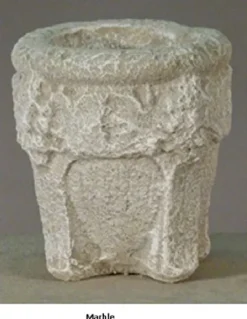 CC Outdoor Living Set of 2 Marble Finished Outdoor Decorative Urn Planters 37″ Ivory