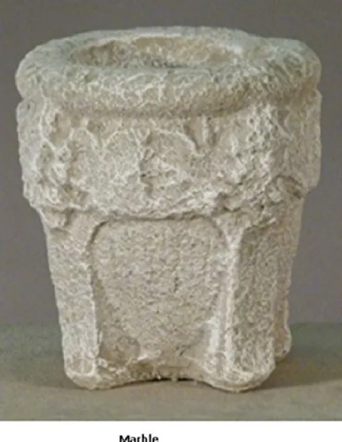 CC Outdoor Living Set of 2 Marble Finished Outdoor Decorative Urn Planters 37″ Ivory