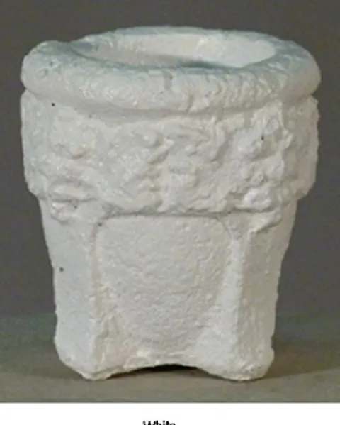 CC Outdoor Living Set of 2 White Finished Outdoor Garden Urn Planters 25″ White