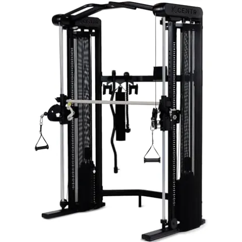 CENTR 3 Home Gym Functional Trainer with Selectorized Smith Bar Matte Black