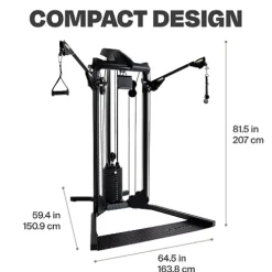 CENTR Centr 1 Home Gym Functional Trainer – Multifunctional Cable Machine – Matte Black