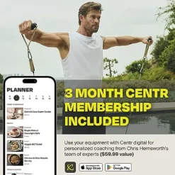 CENTR Multi-Adjustable Workout Bench – Decline/Incline – Matte Black