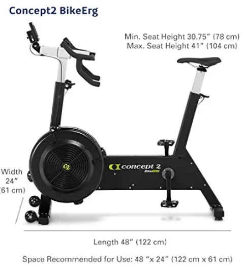 Certified Brands Concept2 BikeErg 2900 Stationary Exercise Bike with PM5 Monitor, Adjustable Air Resistance, Garmin HRM-Pro Plus Heart Rate Monitor, ANT+ Connectivity, Signature Series Resistance Band HRM-Pro Plus