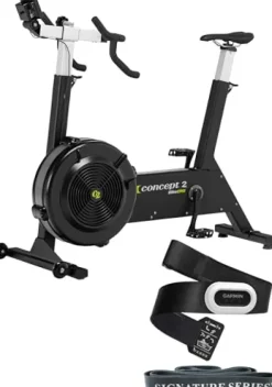 Certified Brands Concept2 BikeErg 2900 Stationary Exercise Bike with PM5 Monitor, Adjustable Air Resistance, Garmin HRM-Pro Plus Heart Rate Monitor, ANT+ Connectivity, Signature Series Resistance Band HRM-Pro Plus