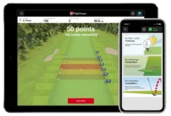 Certified Brands FlightScope Mevo Portable Golf Launch Monitor and Rangefinder White with Red Trim