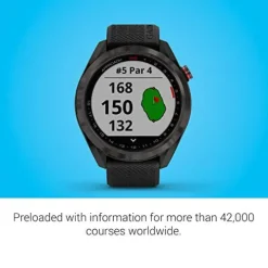 Certified Brands Garmin Approach S42 GPS Golf Smartwatch Black