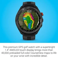 Certified Brands Garmin Approach S70 Golf Smartwatch 47mm Black