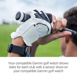 Certified Brands Garmin Approach S70 Golf Smartwatch AMOLED Display Shot Execution/Putt Alignment Golfing System with Approach CT10 Full Kit Club Tracking System (14 Sensors) and Signature Stand Power Bundle 47mm – Black