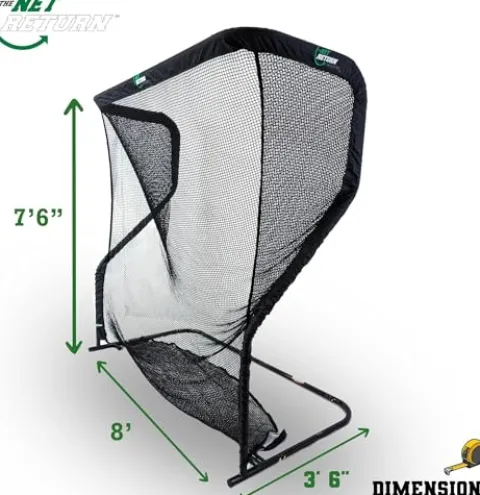 Certified Brands Garmin Approach R10 Golf Launch Monitor & Net Return Pro Series V2 Golf Net