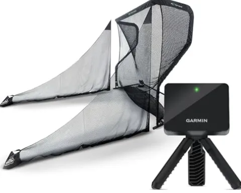 Certified Brands Garmin Approach R10 Golf Launch Monitor & Net Return Pro Series V2 Golf Net