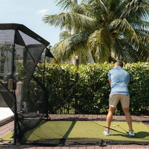 Certified Brands Garmin Approach R10 Golf Launch Monitor & Net Return Pro Series V2 Golf Net