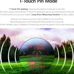 Certified Brands Golf Laser Rangefinder with Auto Slope 6X Magnification 700 Yard Range