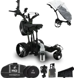 Certified Brands MGI Ai 500 GPS Electric Golf Push Cart Accessory Bundle