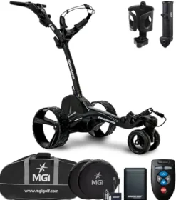 Certified Brands MGI Zip Navigator Electric Golf Cart with Travel Bag Bundle