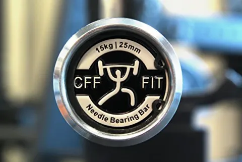 CFF FIT Olympic Weight Bar | CFF Keystone 15 kg Olympic Needle Bearing Bar | Hard Chromed Zinc